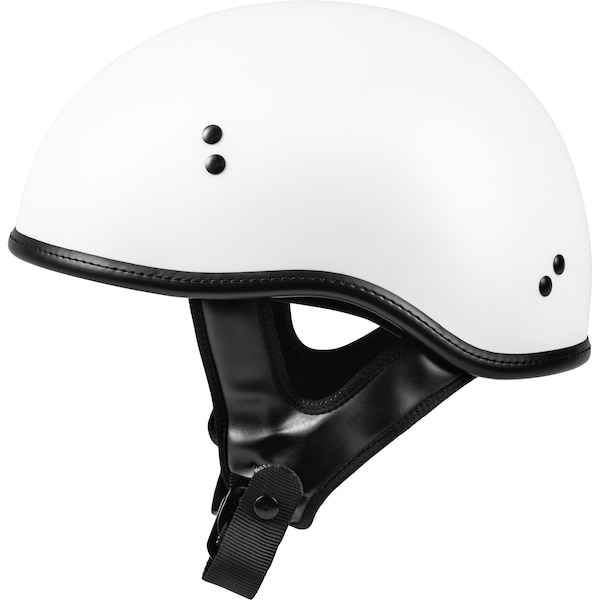 .357 Solid Half Helmet Matte White Md